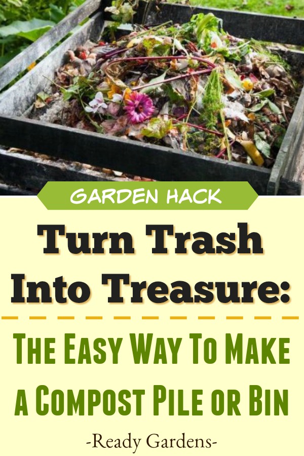 Composting not only reduces trash in landfills but also improves your backyard at home.  Your garden will produce healthier vegetables and more beautiful flowers with just the addition of a compost pile. Composting doesn't have to be difficult and although it may seem like a daunting task to get started, this helpful guide should help walk you through any rough patches. #ReadyGardens